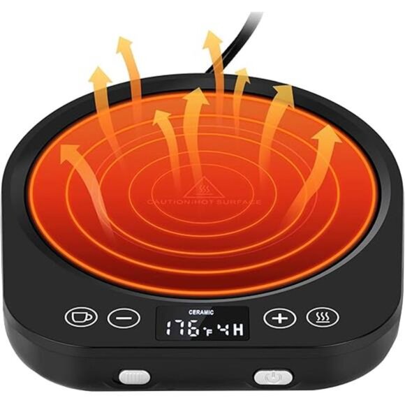 Candle Mug Warmer Electric,Auto On/Off Gravity-Induction Coffee Mug Warmer - Picture 7 of 7